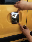 Renault Kangoo 1998-2008 Chrome Door Handle Covers (Stainless Steel) Two front + two sliding doors photo 2