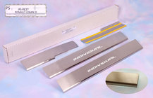 Renault Logan II 2013-2022 Door Sill Covers Nataniko (4 pcs, Stainless Steel) photo 2