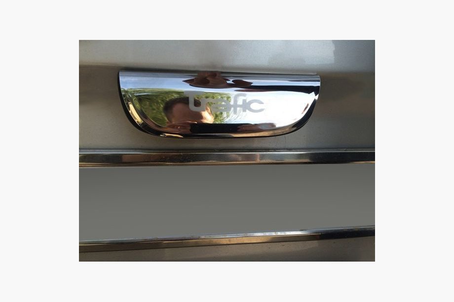 Renault Trafic 2001–2015 Chrome trim above license plate (swing doors, stainless steel) Image