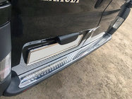 Renault Trafic 2001–2015 Rear bumper protector stainless steel (OMSA) photo 1