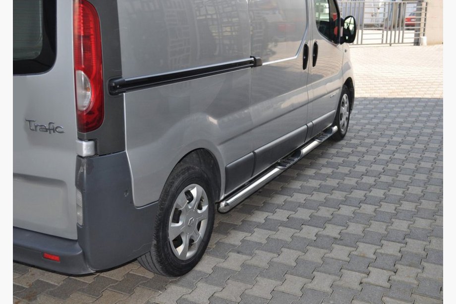 Nissan Primastar 2002-2014 Side Bars (2 pcs, Stainless Steel) 70mm, Long Wheelbase Photo 2
