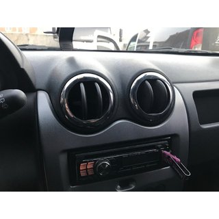 Interior Air Vent Trim (4 pcs, Stainless Steel) Dacia Duster 2008-2018 photo 1