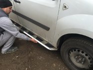 Renault Kangoo 2008–2020 Side Steps Vison (2 pcs, Aluminum & Stainless Steel) photo 2