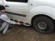 Renault Kangoo 2008–2020 Side Steps Vison (2 pcs, Aluminum & Stainless Steel) photo 1