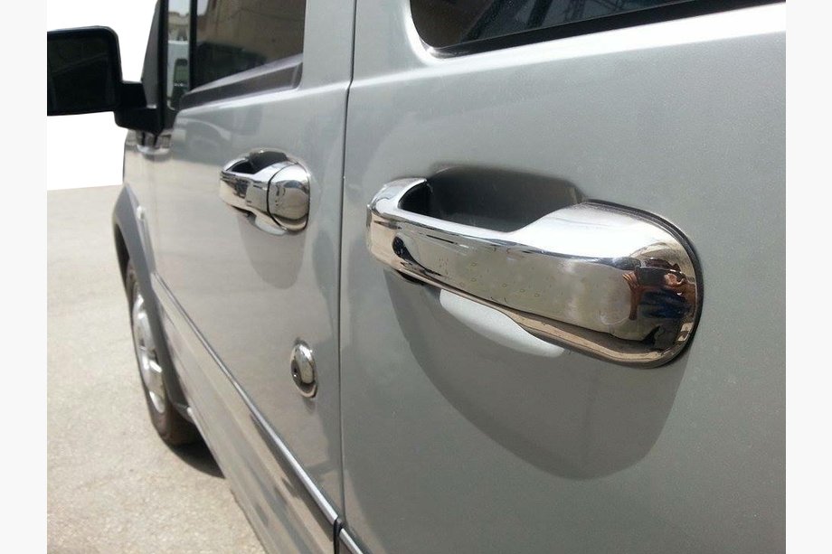 Ford Connect 2010-2013 Chrome Door Handle Covers (4 pcs, Stainless Steel) Image