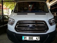 Ford Transit 2014- Chrome Grille Covers (2014-2018, 3 pcs, Stainless Steel) photo 7