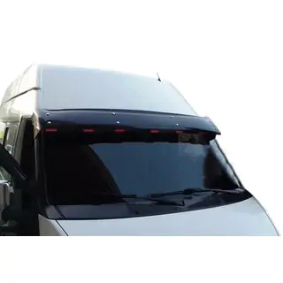Windshield visor (black gloss, 5mm)