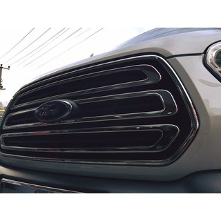 Chrome Grille Covers (2014-2018, 3 pcs, Stainless Steel) photo 4