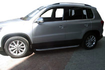Volkswagen Tiguan 2007-2016 Side Steps BlackLine (2 pcs, Aluminum) photo 1