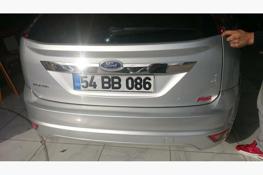 Ford Focus II 2008-2011 Trunk lid trim (HB, stainless steel) Photo 3