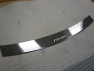 Kia Carens 1999-2012 Rear bumper protector with lip Nataniko (stainless steel) photo 1