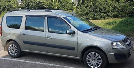 Renault Logan MCV 2005-2013 Window Deflectors (4 pcs, Cobra) photo 1