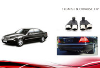 Mercedes S-class W220 1998-2005 Exhaust Tips V1 (2 pcs) photo 5