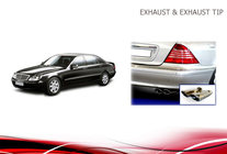 Mercedes S-class W220 1998-2005 Exhaust Tips V2 (2 pcs) photo 7