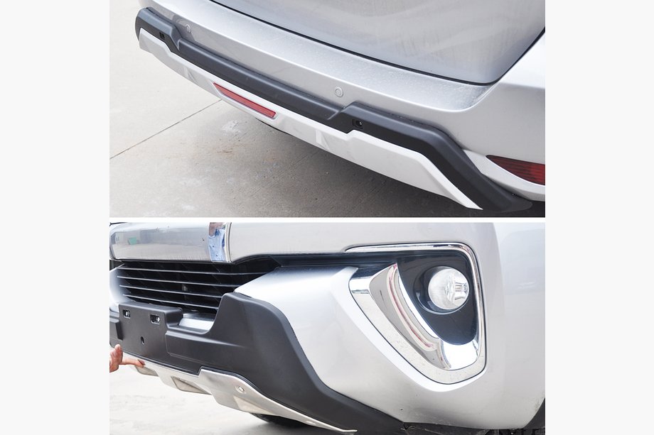 Toyota Fortuner 2015- Front and Rear Bumper Extensions (ABS) Image