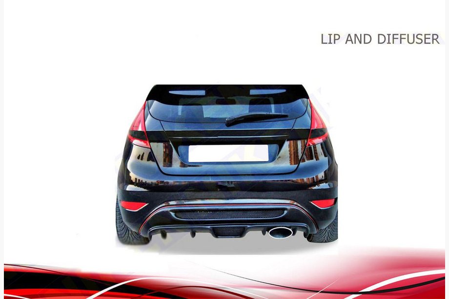 Ford Fiesta 2008-2017 Rear bumper cover Niken (primed for painting) Image
