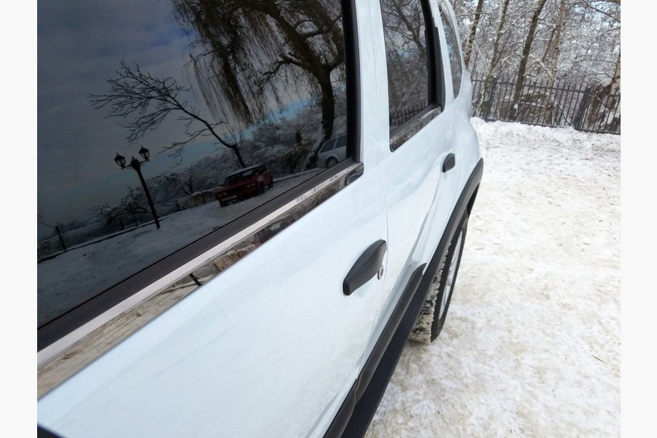 Renault Duster 2008–2017 Window Trim Black Chrome (4 pcs, Stainless Steel) Image