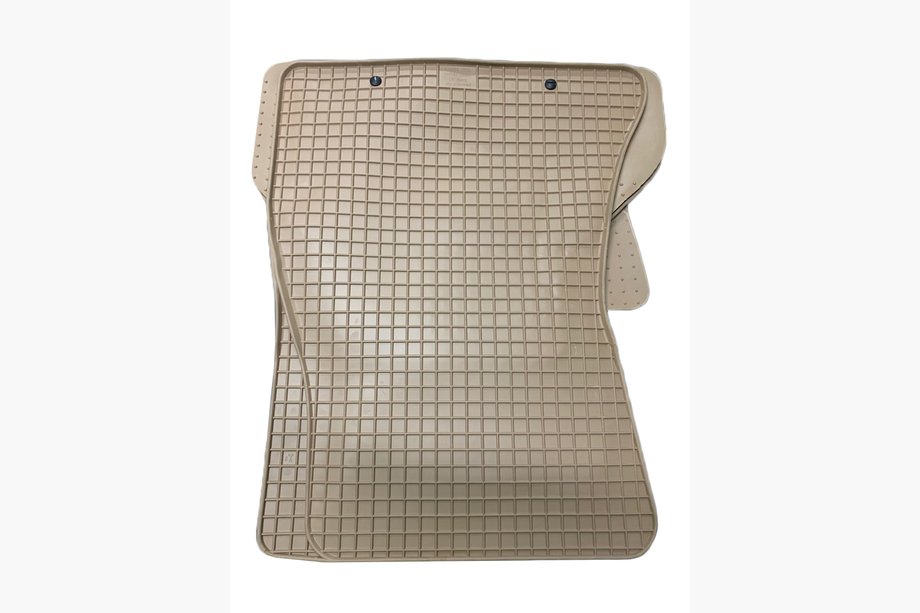 BMW X5 E70 2007-2013 Beige Rubber Floor Mats (4 pcs, Doma) Image