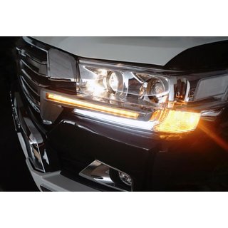 Headlight Eyelids with LED (2016↗) Toyota Land Cruiser 200 2007-2021 photo 3