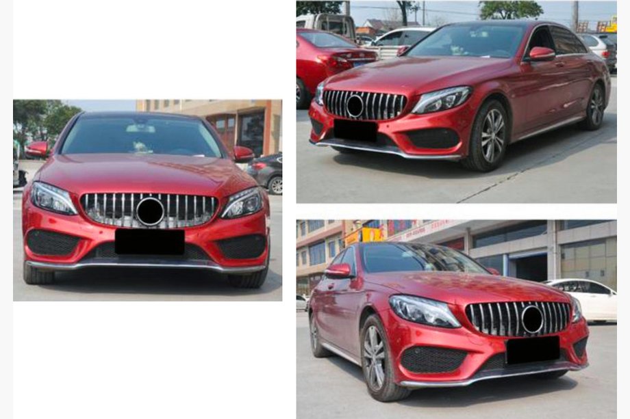 Mercedes C-class W205 2014-2021 Front Grille Panamericana GT (for Avantgarde/AMG-Line/C43 AMG) Photo 9