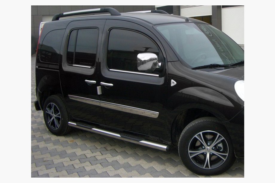 Renault Kangoo 2008–2020 Side Bars BB002 (2 pcs, Stainless Steel) 60 mm, short wheelbase Image