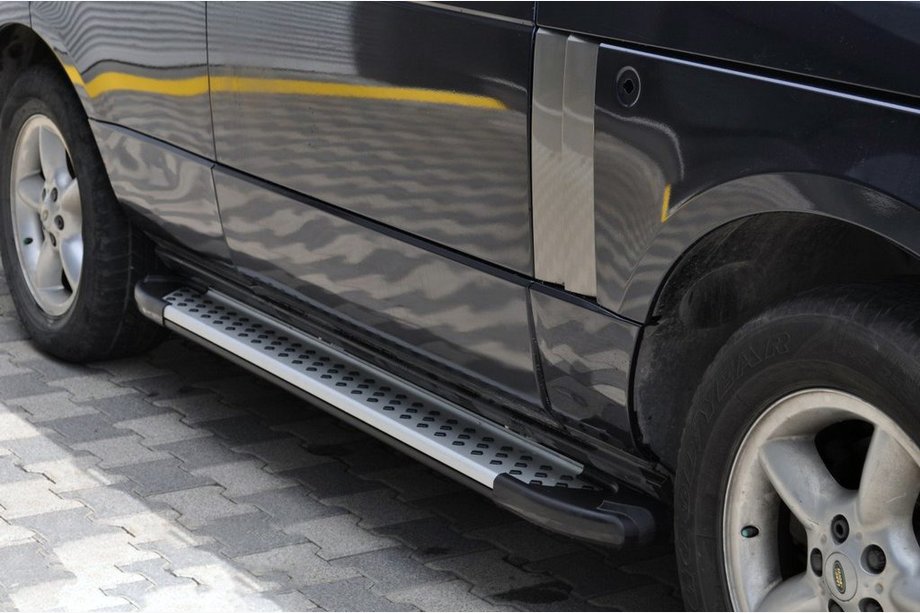 Range Rover III L322 2002-2012 Side Steps Allmond Grey (2 pcs, Aluminum) Image