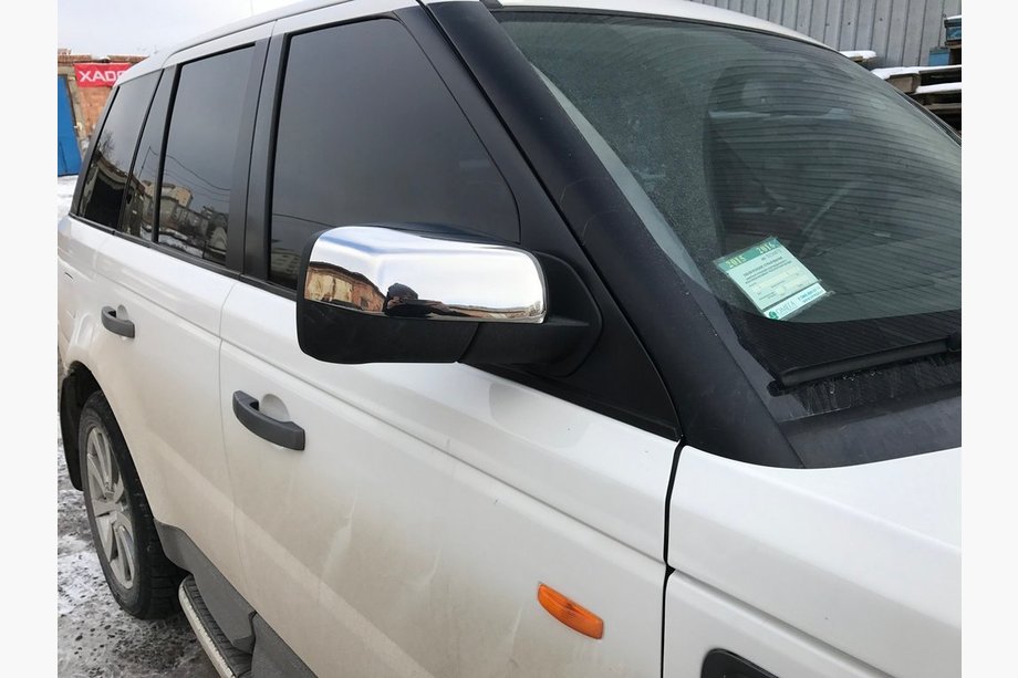 Land Rover Discovery III 2004–2009 Mirror Covers (2 pcs, Stainless Steel) OmsaLine - Italian Stainless Steel Photo 2