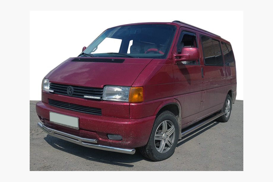 Volkswagen T4 Caravelle/Multivan 1990–2003 Front Bar ST014 (Stainless Steel) 60/60mm Photo 2