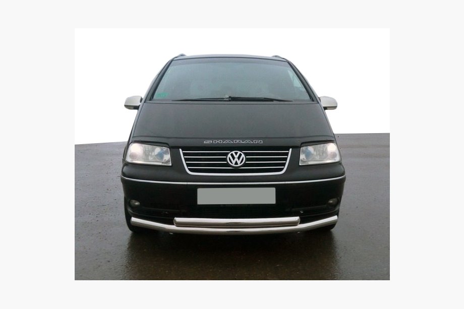 Volkswagen Sharan 1995-2010 Front Double Bull Bar ST014 (Stainless Steel) Image