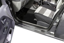 Renault Clio III 2005-2012 Door Sill Protectors OmsaLine (2 pcs, Stainless Steel) photo 1