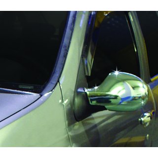 Mirror Covers (2 pcs, Stainless Steel) Renault Symbol 2008-2013 photo 4