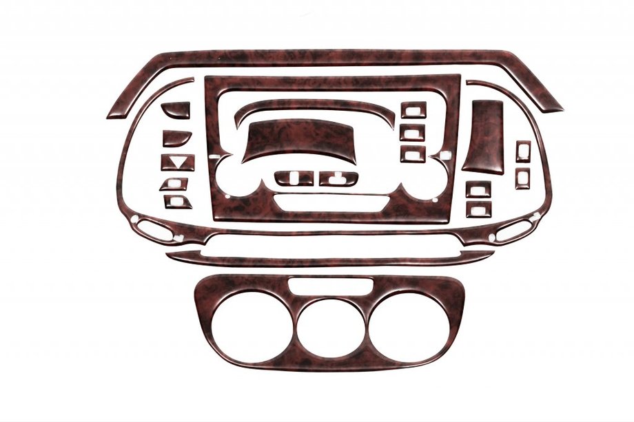 Fiat Doblo II 2010-2022 Dashboard Trim Covers (2015+) Wood Image