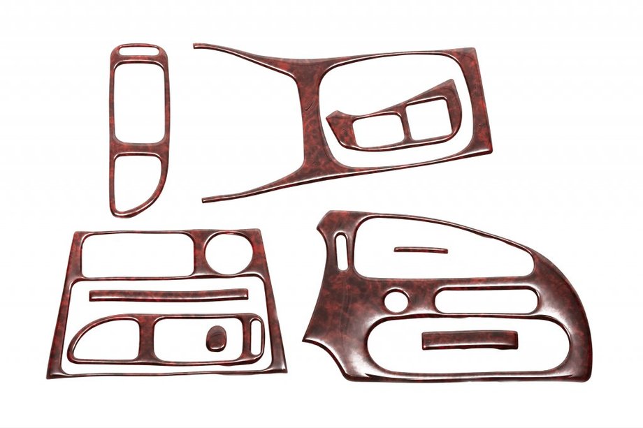 Mitsubishi Colt 1996-2004 Dashboard Trim Covers Aluminum Image