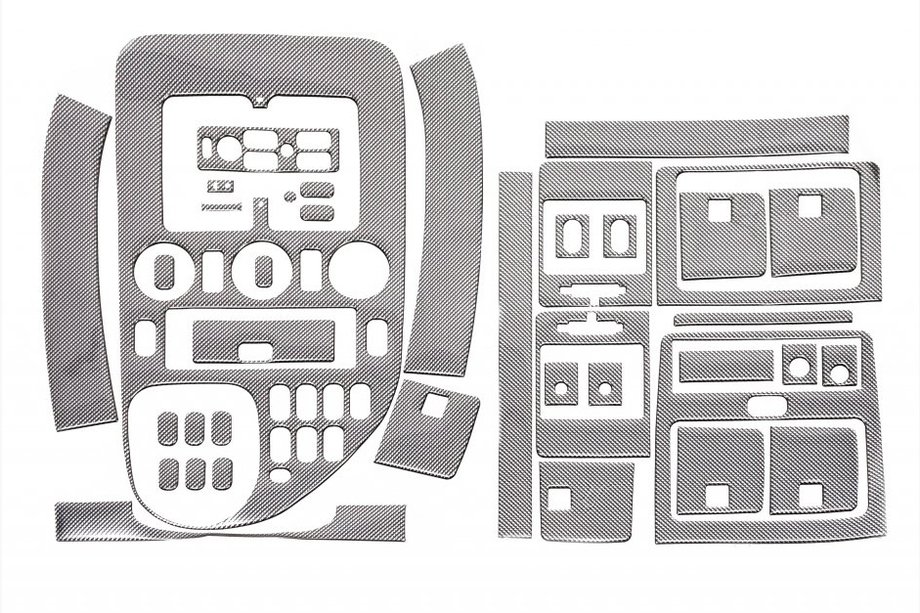 Mercedes Vito W638 1996-2003 Dashboard Trim Meric (V-Class, 1999-2003) Carbon Photo 2