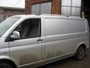 Volkswagen T5 Transporter 2003-2010 Chrome Roof Rails Long base, plastic feet photo 2