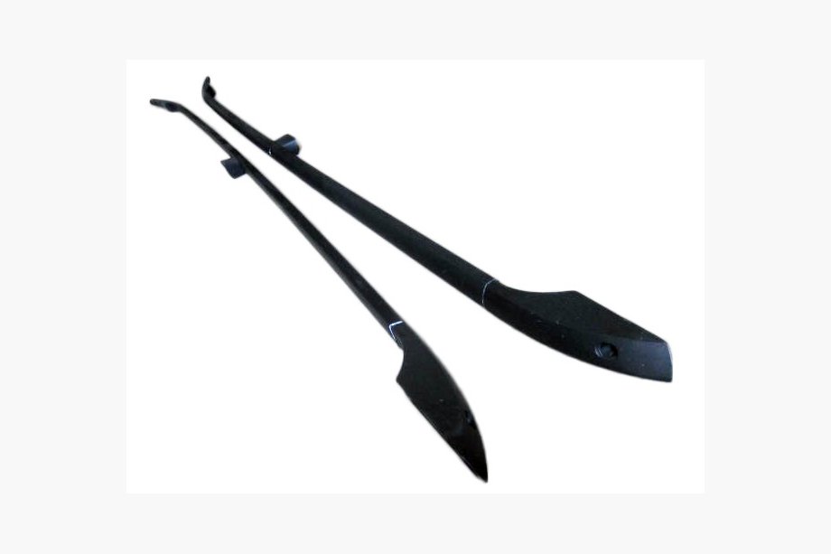 Mitsubishi Grandis 2003-2011 Black Roof Rails (2 pcs, Aluminum) Image