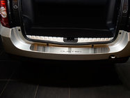 Renault Duster 2008–2017 Rear bumper protector Natanika (stainless steel) photo 1