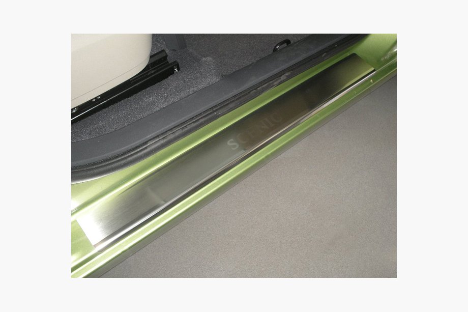 Renault Zoe 2012-2019 Door Sill Protectors Nataniko (4 pcs, Stainless Steel) Image
