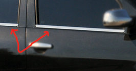 Renault Sandero 2007-2013 Exterior window trim stainless steel (4 pcs) OmsaLine - Italian Stainless Steel photo 4