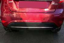 Ford Fiesta 2008-2017 Rear bumper trim stainless steel photo 1