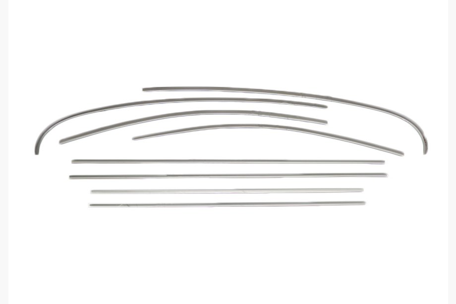 Renault Fluence 2009-2016 Window Trim Mouldings Stainless Steel OmsaLine (8 pcs) Image