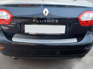 Renault Fluence 2009-2016 Rear bumper protector Natanika (stainless steel) photo 1