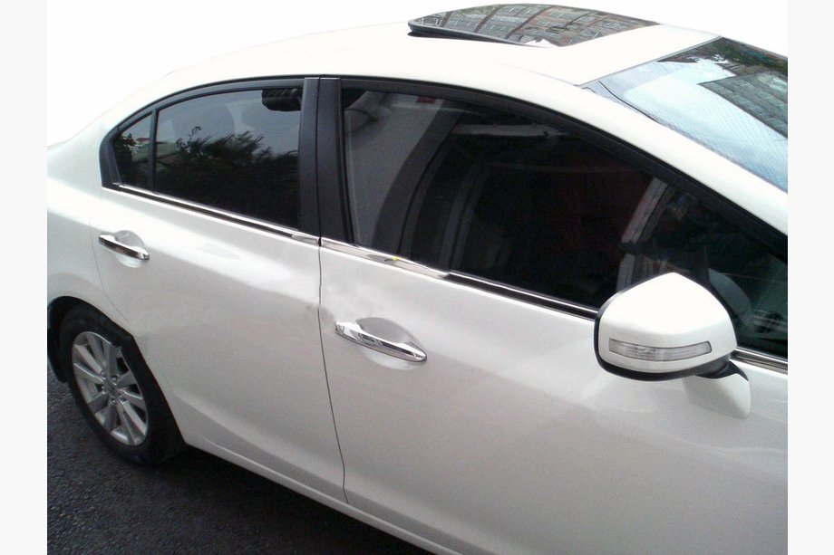 Honda Civic Sedan IX 2011-2016 Exterior window trim Carmos (4 pcs, stainless steel) Photo 1