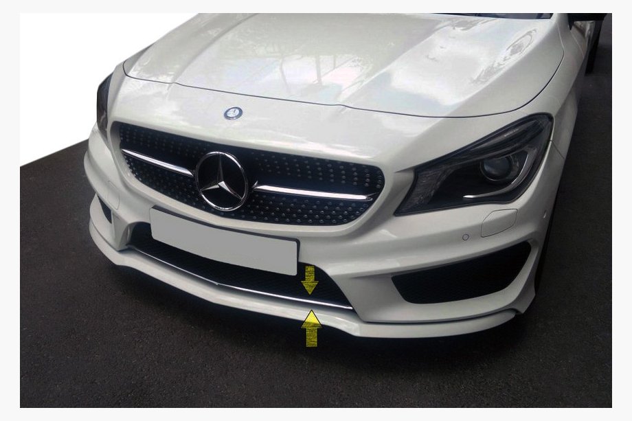 Mercedes CLA C117 2013-2019 Bumper grille trim (stainless steel) Image