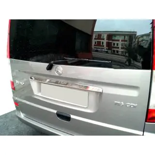 Chrome trim above license plate (tailgate, stainless steel) photo 1