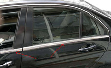 Mercedes C-class W204 2007-2015 Chrome Window Trim Covers (6 pcs, Stainless Steel) photo 5