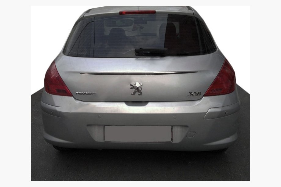 Peugeot 308 2007-2013 Chrome trim above license plate (stainless steel) Image