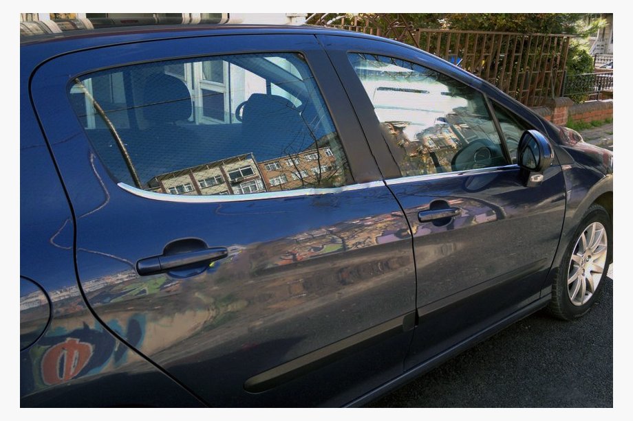 Peugeot 308 2007-2013 Window Trim Molding (4 pcs, Stainless Steel) Image