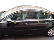Peugeot 508 2010-2018 Full Window Trim (Sedan, Stainless Steel) photo 1