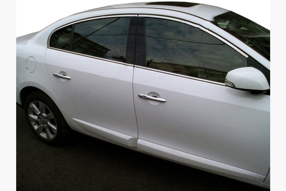 Renault Fluence 2009-2016 Upper window trim stainless steel (4 pcs) Image